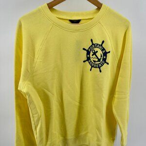 NWT - J. Crew Portami a Sorrento Yellow Crewneck Sweatshirt | Large | Amalficore